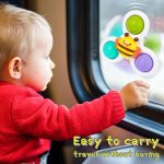 NARRIO Travel Toys for 1 Year Old Boy Gifts, Infant Baby Toys 12-18 Months Suction Cup Spinner Toy, Christmas Birthday Gifts for 1-2 Year Old Girl Spinning Top Sensory Toys for Toddlers Age 1-3 - Image 5